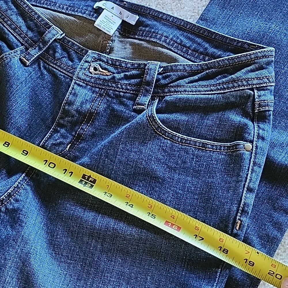 CAbi Slim Straight Leg Jean Size 8, Like New - Picture 7 of 10